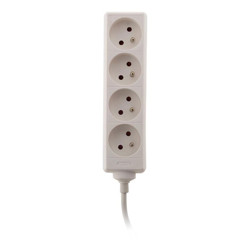 Steckdosenleiste 4x16A - Weiß - Zenitech