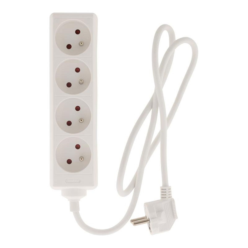 Steckdosenleiste 4x16A - Weiß - Zenitech Steckdosenleiste 4x16A - Weiß - Zenitech