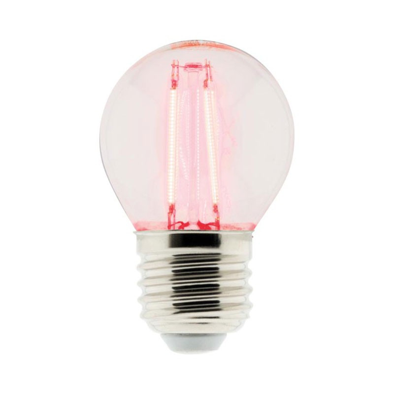 Bombilla de filamento LED 3W - E27 - Luz roja - Elexity