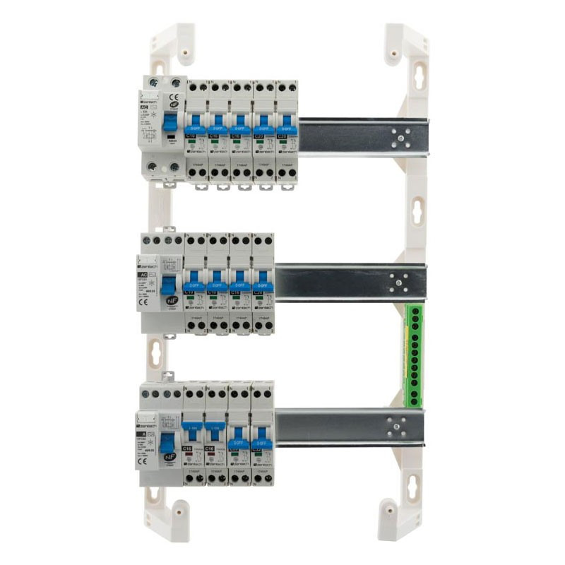 39 Modules Box 13 Circuit Breakers + 3 Diff Switches - Zenitech