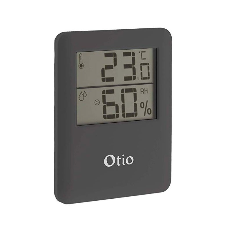 Thermomètre / Hygromètre 6.5x8cm - Gris - Otio