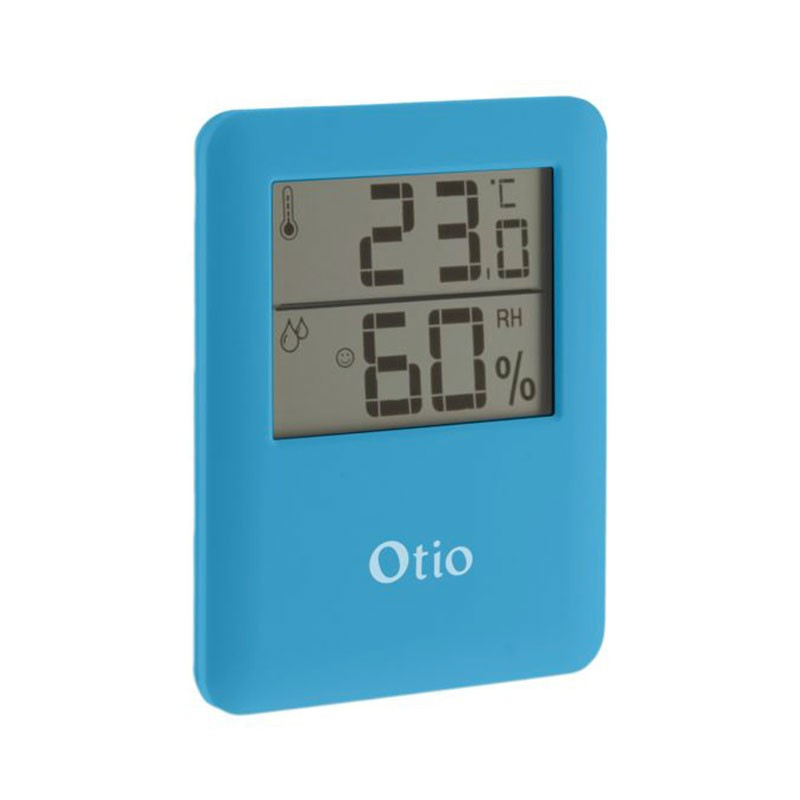 Thermomètre / Hygromètre 6.5x8cm - Bleu - Otio