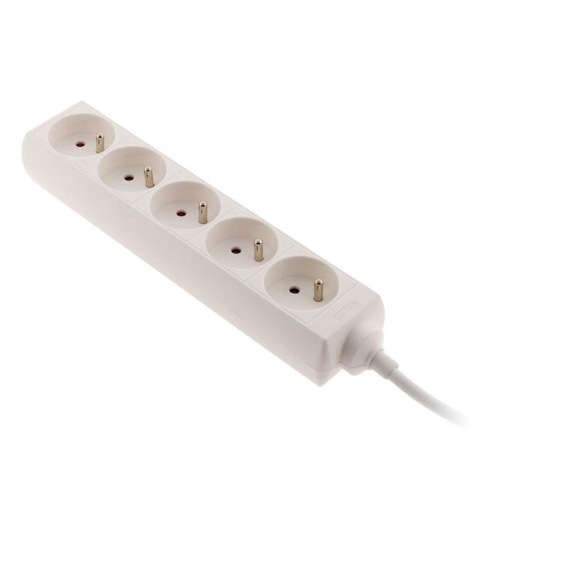 5-fach-Steckdosenleiste 16A - Weiß - Zenitech