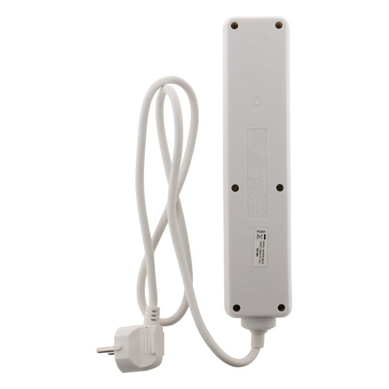 Power strip with 5 outlets 16A - White - Zenitech