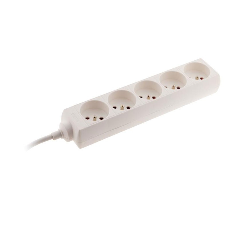 5 tomas de corriente 16A - Blanco - Zenitech 5 tomas de corriente 16A - Blanco - Zenitech