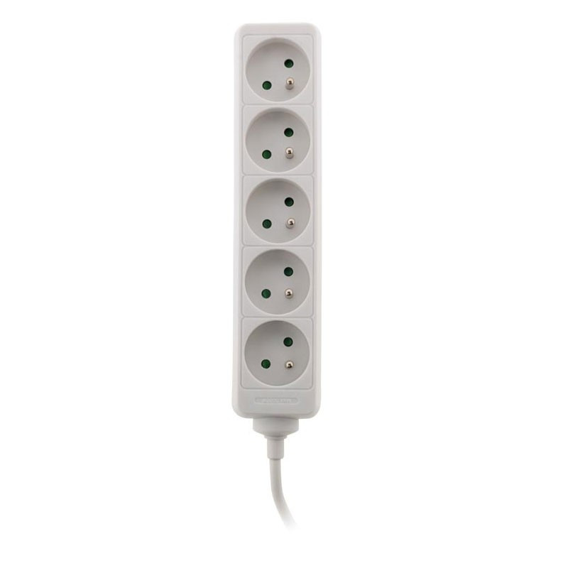 5 tomas de corriente 16A - Blanco - Zenitech 5 tomas de corriente 16A - Blanco - Zenitech