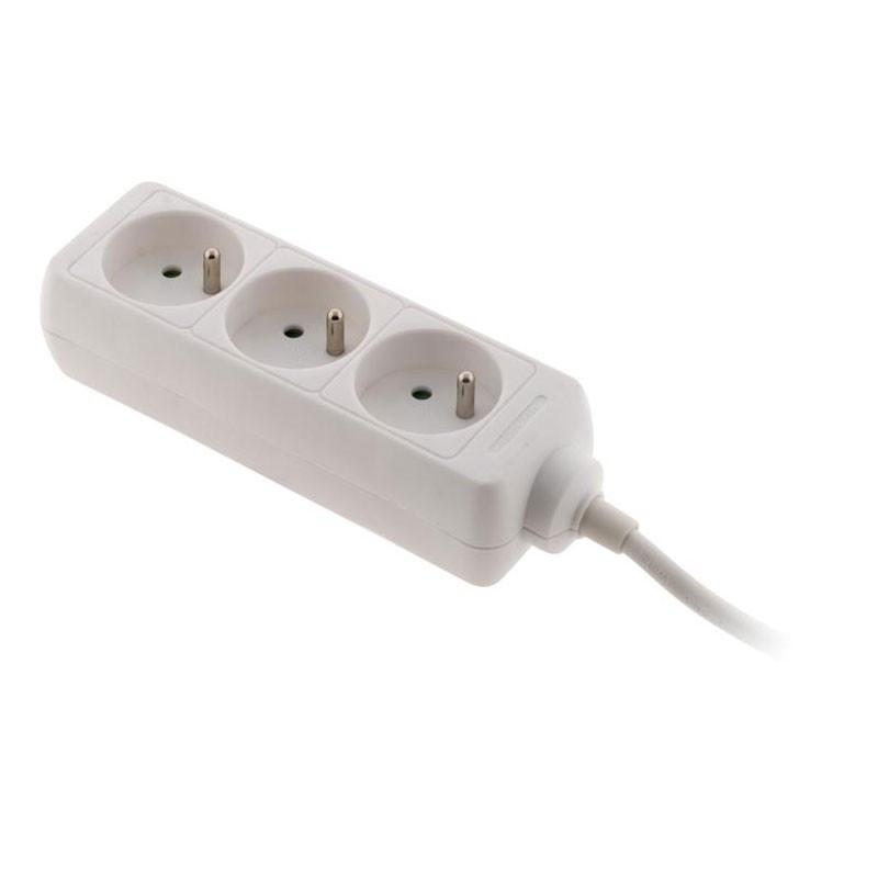 Contactdoos met 3 x 16A stopcontacten - Wit - Wit Zenitech Contactdoos met 3 x 16A stopcontacten - Wit - Wit Zenitech