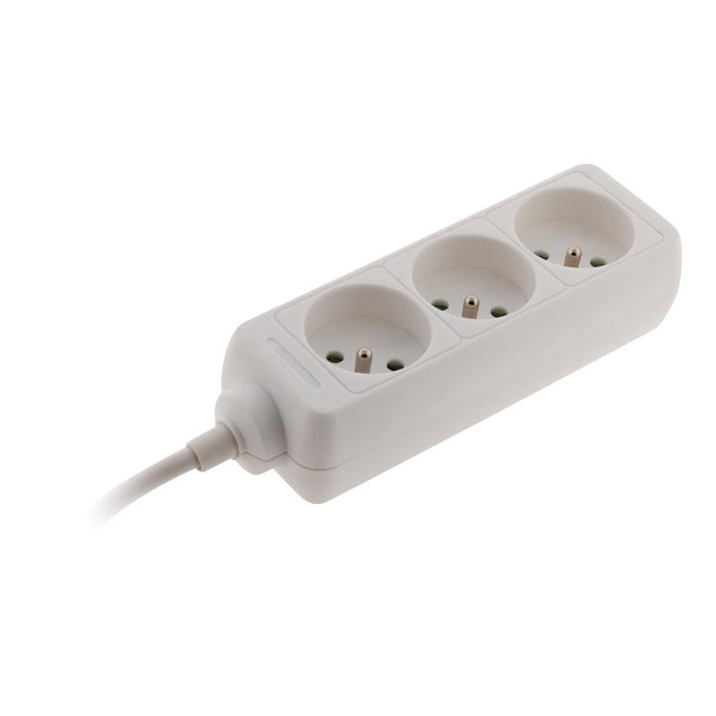 Contactdoos met 3 x 16A stopcontacten - Wit - Wit Zenitech Contactdoos met 3 x 16A stopcontacten - Wit - Wit Zenitech