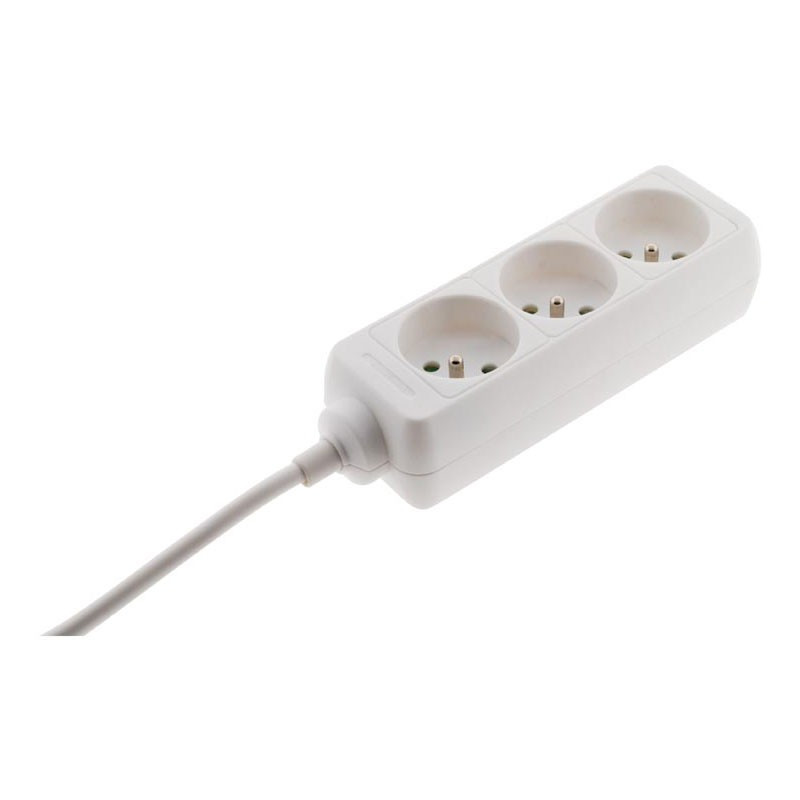 3-fach-Steckdosenleiste 16A - Weiß - Zenitech