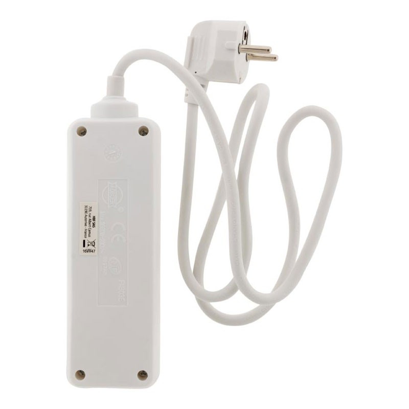 3-fach-Steckdosenleiste 16A - Weiß - Zenitech