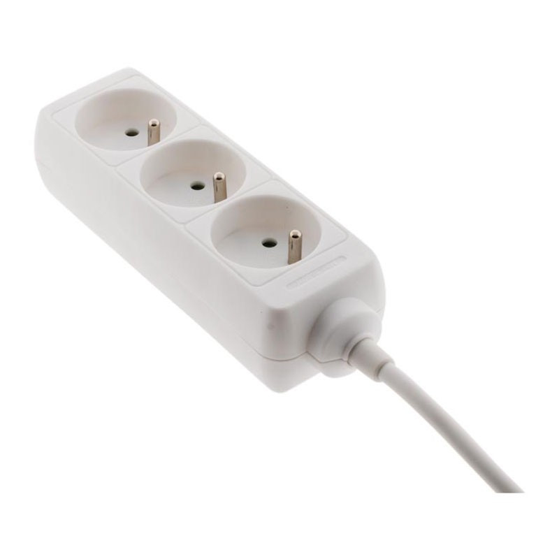 3-fach-Steckdosenleiste 16A - Weiß - Zenitech