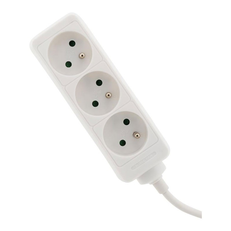Steckdosenleiste 3x16A - Weiß - Zenitech