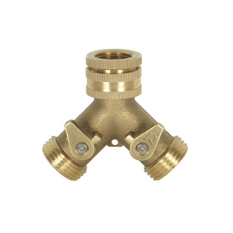 Brass selector nose with shut-off valve 20x27 - Ribiland