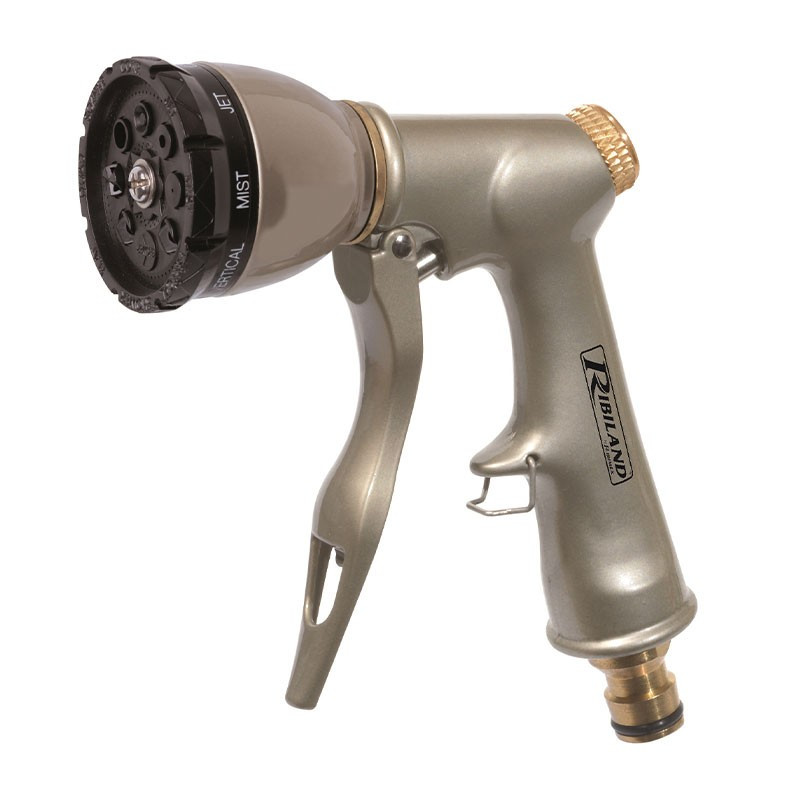 PISTOLET ARROSAGE METAL/LAITON MULTIFONCTIONS
