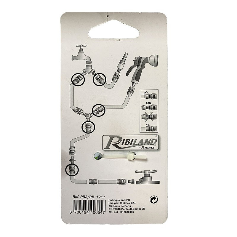 Raccordo rapido di arresto per tubo Ø12-15mm - Ribiland