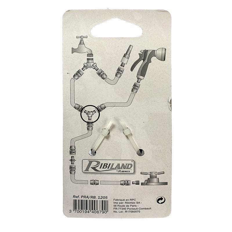 Raccord rapide Stop universel pour tuyau Ø12-15-19mm - Ribiland Raccord rapide Stop universel pour tuyau Ø12-15-19mm - Ribiland