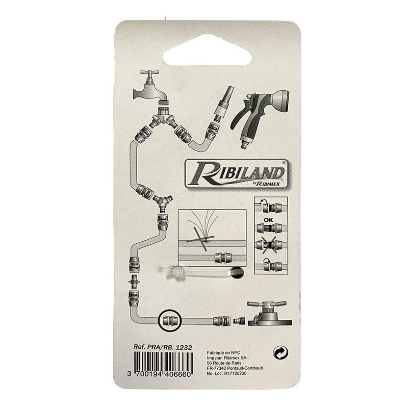 RACCORD REPARATEUR UNIVERSEL 12/15/19MM BI-MATIERE RACCORD REPARATEUR UNIVERSEL 12/15/19MM BI-MATIERE