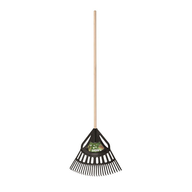 Blad- en Grasbezem 64 cm met houten steel 135cm - Ribiland