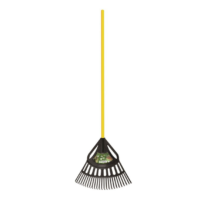 Scopa per prato e foglie 64 cm con manico in fibra 140 cm - Ribiland