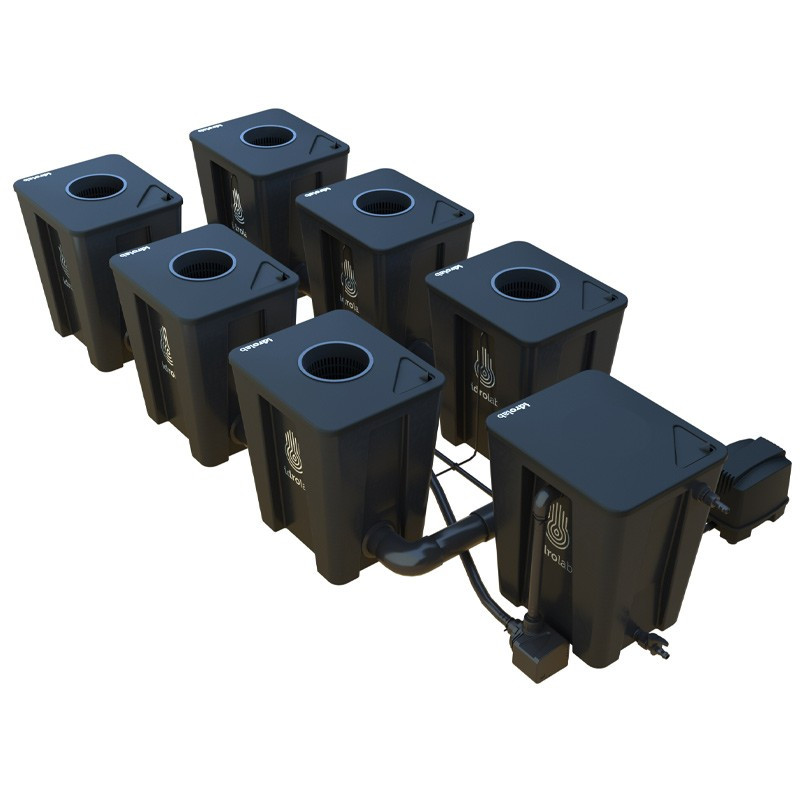 RDWC Original System 6 vasi da 42 litri con diffusore Tuboflex - Idrolab