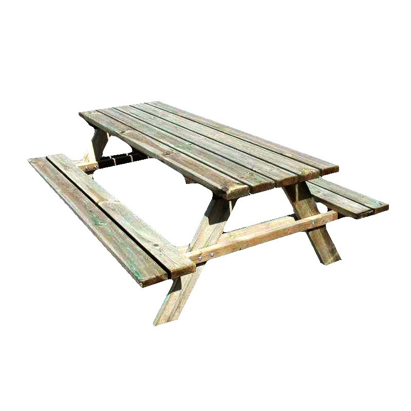 VG garden - Table de pique-nique Leonardo en bois 200x148x70cm