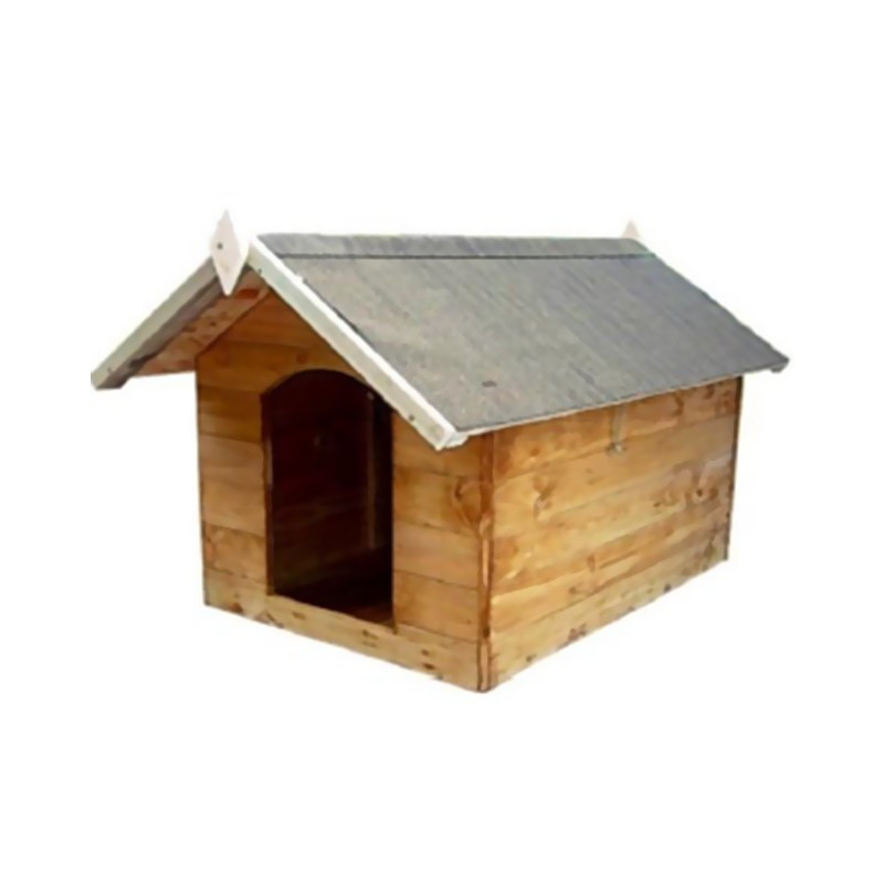 VG garden - Wooden dog house M with opening roof - 70x100x75cm