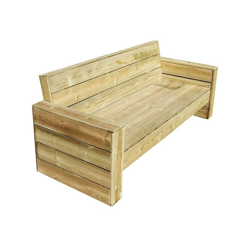 VG garden - Wooden bench 198x75xh42/82cm