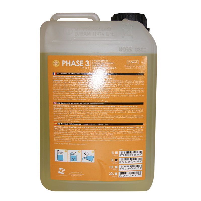 Phase 3 Nouvelle formule - Terre Floraison- 3L- Vaalserberg Garden Phase 3 Nouvelle formule - Terre Floraison- 3L- Vaalserberg Garden