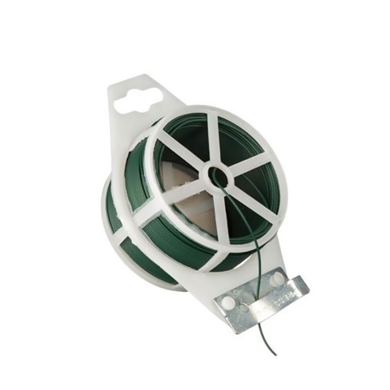 Nature - Green plastic coated wire - Diameter 1.2 mm x 50 m