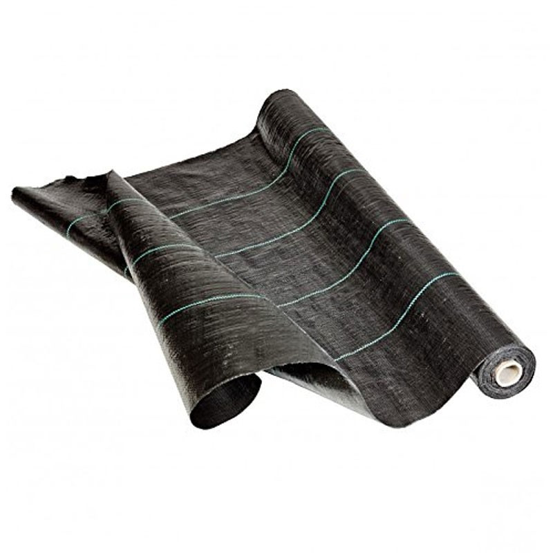 Nature - Zwart landschapsmulchdoek met UV-bescherming 100g/m² 25m