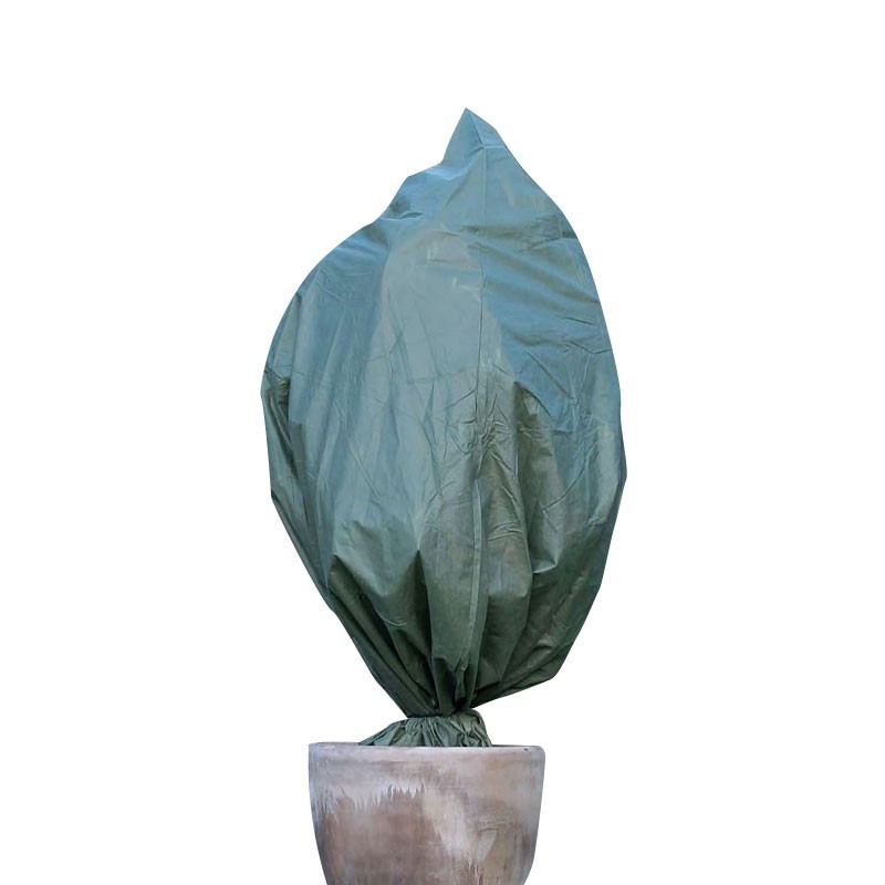 Nature -Paket mit 2 Überwinterungshüllen mit Kordelzug - Grün- 150 x 118 cm / Durchmesser 75 cm