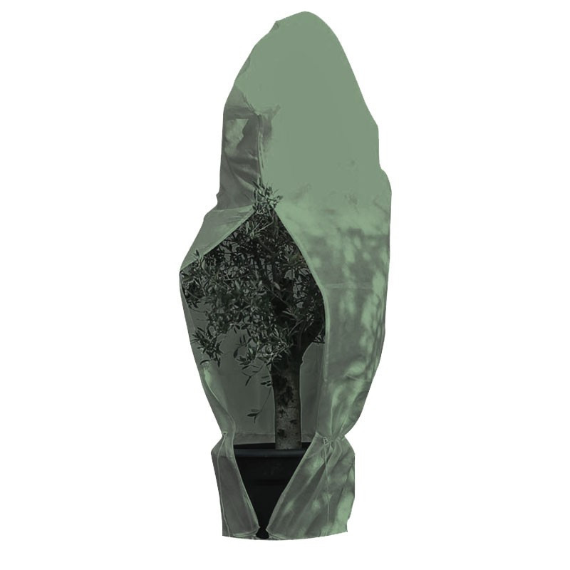 Nature - Housse d'hivernage à cordelette de serrage - Vert - 200 x 236 cm - Diamétre 150 cm