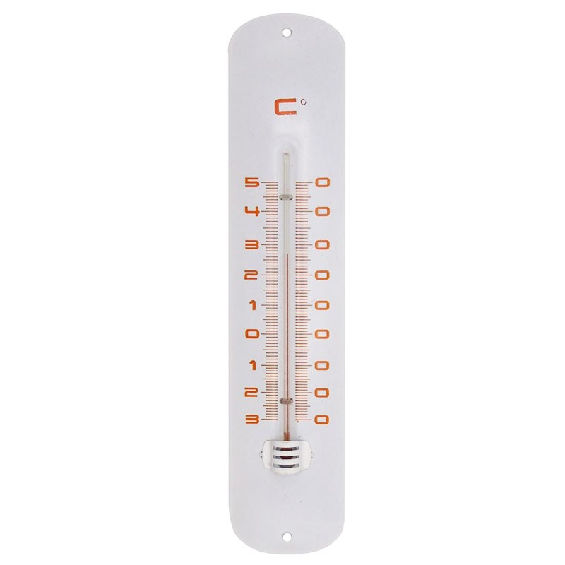 Nature - Epoxy wall thermometer - White H 30 X 6.5 X 1 cm