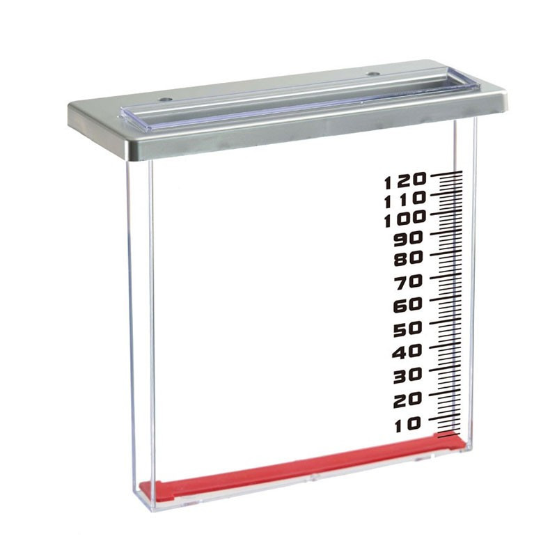 Nature - PVC rectangle rain gauge for balcony H20cm