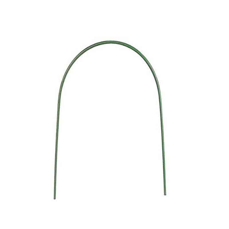 Nature - Groene geplastificeerde stalen boog 11mm diameter bij 210cm lengte - Gebogen h73X125cm