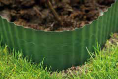 Nature - Green PVC lawn edging h25cm X 9m