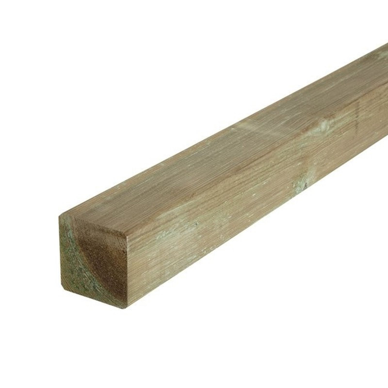 Paal 90x90x1800mm - Bos-stijl