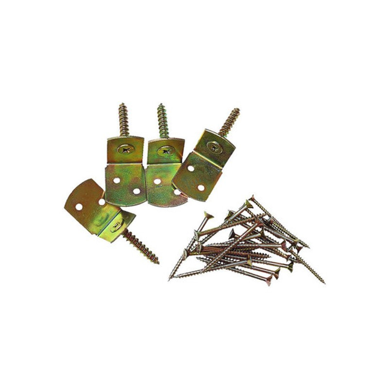 4 brackets - screws - end cap 30x35x70mm - Forest-Style