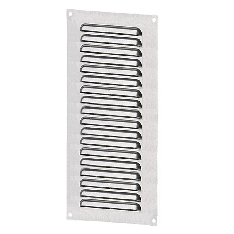 RETTANGOLO DI VENTILAZIONE 100X300MM IN ACCIAIO ZINCATO + SCHERMO