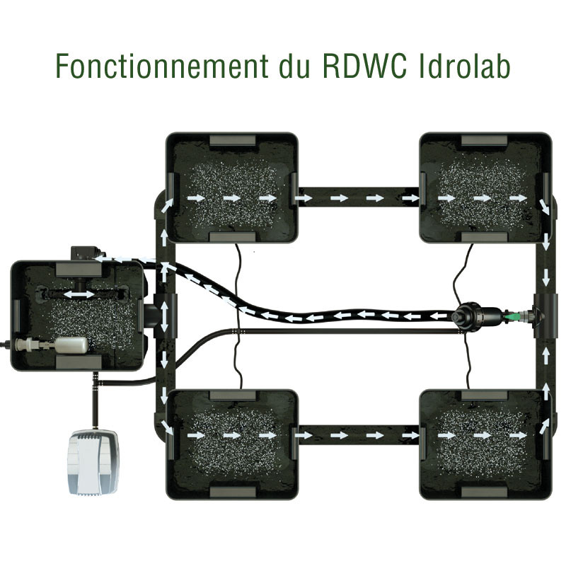 RDWC SYSTEM 3 ROWS LARGE 9+1 RDWC SYSTEM 3 ROWS LARGE 9+1