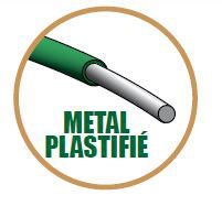 Nature - Arceau en acier plastifié vert de 8mm de diamètre sur 150cm longueur - Courbe de h56X85cm Nature - Arceau en acier plastifié vert de 8mm de diamètre sur 150cm longueur - Courbe de h56X85cm