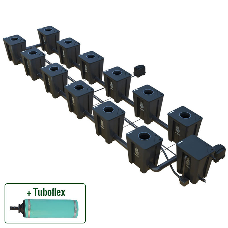 SISTEMA RDWC 2 FILE LARGE 12+1 CON DIFFUSORE TUBOFLEX