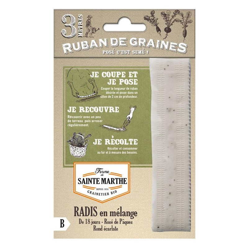 150 zaden lint Radijs mix - La ferme Sainte Marthe