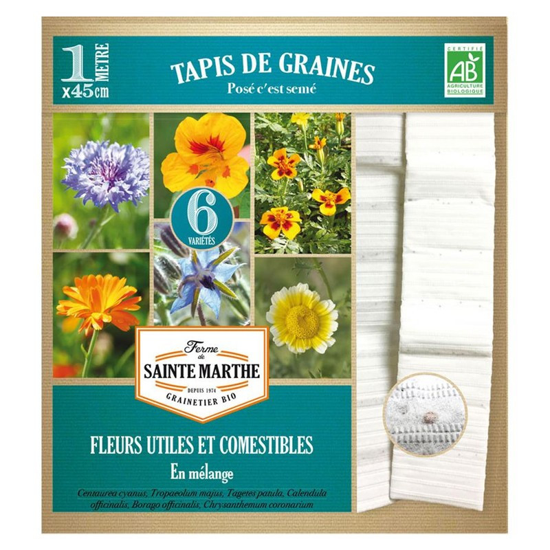 Carpet of Edible and Useful Flowers - La ferme Sainte Marthe