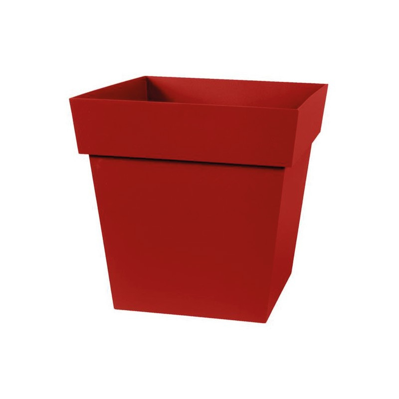 13648 R.RU TOPF TOSKANA 50CM RUBINROT 49.5X49.5X52X52.5 87L