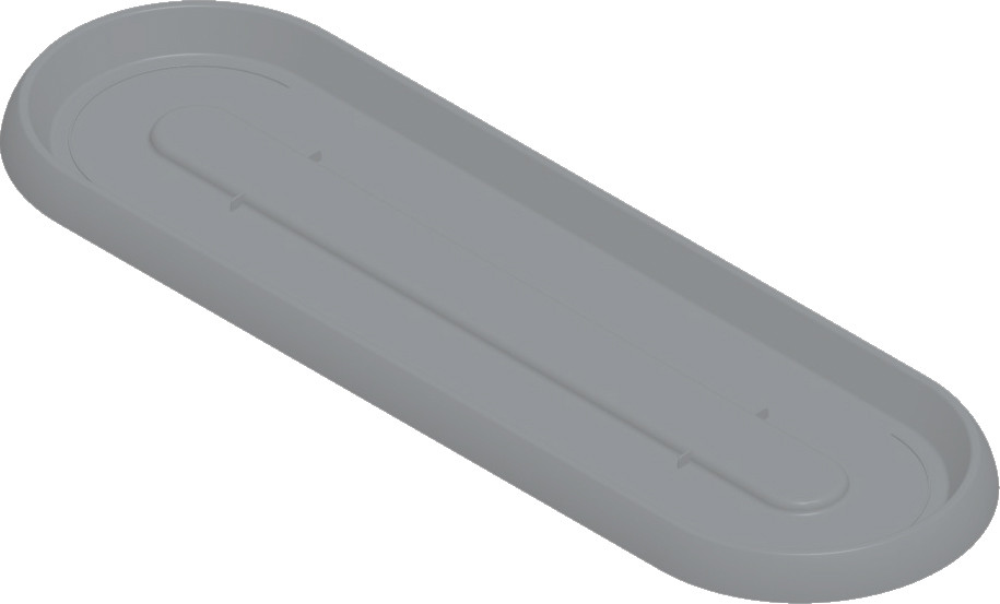 13576 G.BT SAUCER TRAY CANCUN CONCRETE. 69,1X22X2,9CM PR 13575
