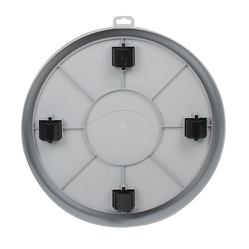 10942 G.ANT ROLLER SAUCER 35CM GREY ANT. 4RLX DIAM. 34.5X5.7CM 10942 G.ANT ROLLER SAUCER 35CM GREY ANT. 4RLX DIAM. 34.5X5.7CM