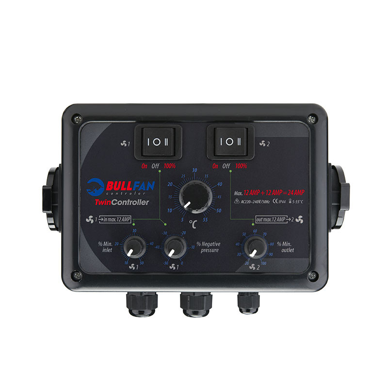 CONTROLADOR DE CLIMA BULLFAN 2 TOMAS INDEPENDIENTES 12+12 AMPERIOS CONTROLADOR DE CLIMA BULLFAN 2 TOMAS INDEPENDIENTES 12+12 AMPERIOS