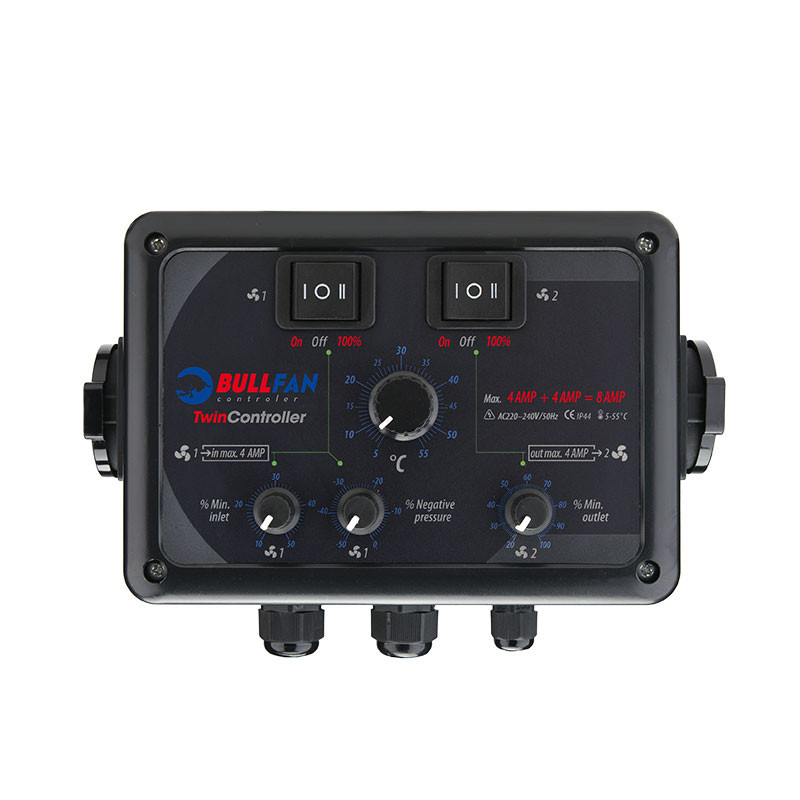 CONTROLADOR DE CLIMA BULLFAN 2 TOMAS INDEPENDIENTES 4+4 AMPERIOS