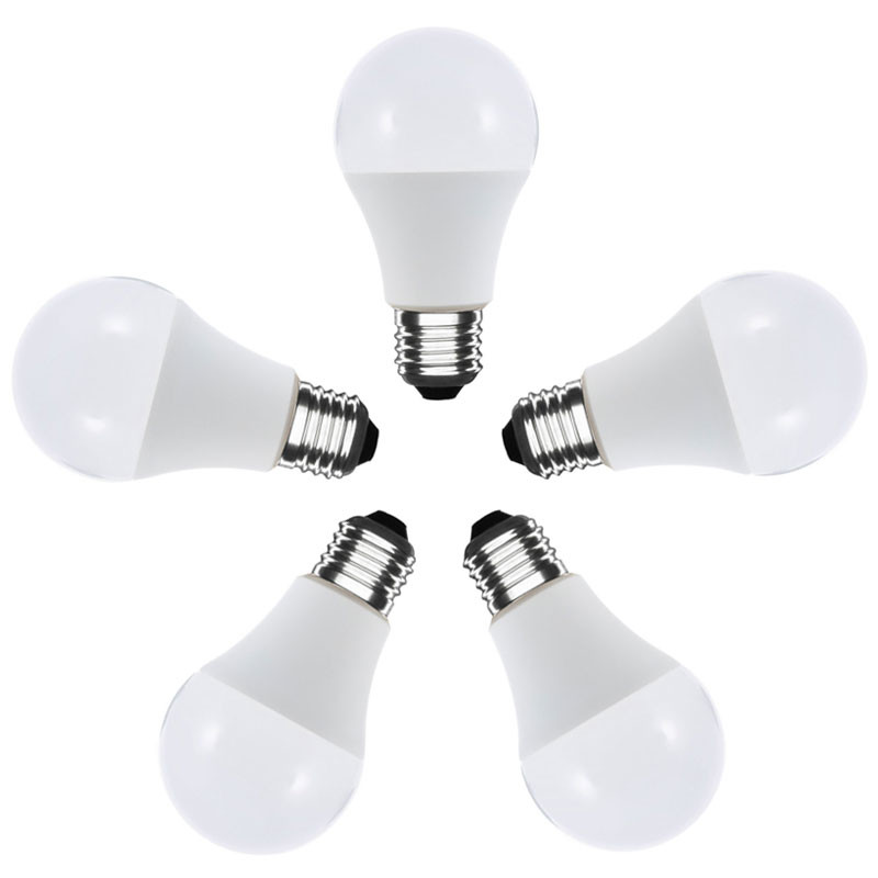 Set of 5 led bulbs A60 - 9W - 6500K° E27 - Advanced Star
